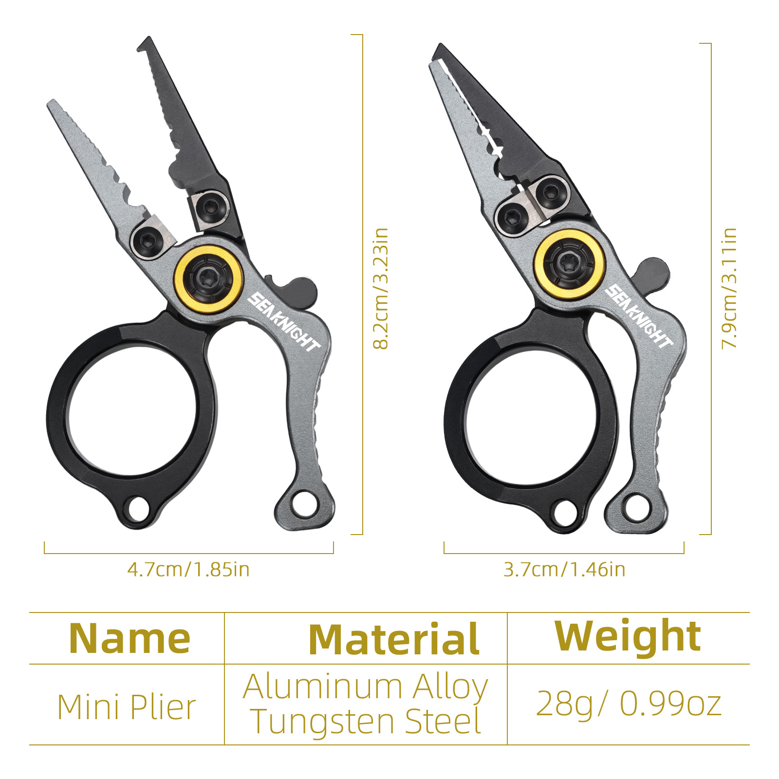 SeaKnight Brand Fishing Pliers - đánh giá và giá Fishing Hook Size